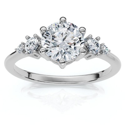 Pompeii3 1Ct Paraiba Diamond Engagement Ring 14k Gold or Platinum Lab Created