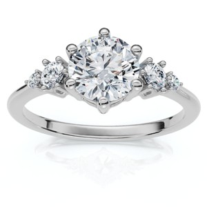 Pompeii3 1Ct Paraiba Diamond Engagement Ring 14k Gold or Platinum Lab Created - 1 of 4