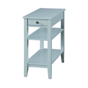 American Heritage 3 Tier End Table with Drawer - Breighton Home - 1 of 4