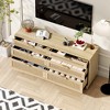 VYNXARIA 59" Natural Rattan Dresser with 6 Drawers for Bedroom & Living Room Storage - 4 of 4