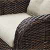 POCASSY Wicker Patio Chairs Set of 4, All Weather Wicker Rattan Patio Chairs, High Back Deep Seat with 2 Tier Side Table for Porch Balcony Pool - 4 of 4