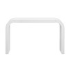 52" Narrow Entryway Console Table with Curved Edge, Console Table Behind Couch, Modern Skinny Hallway Table for Living Room - Panipeachy - 3 of 4