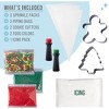 Christmas Deocarting Kit, 3 srinkle mixes, 2 Food Color, 1 Decorating Icing, 2 Cookie Cutters, Piping Bags, 9.71 ounces - 2 of 4