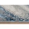 LunaLulinlk 60''x31.5'' Luxury Area Rug in Blue and Grey Abstract Design - 3 of 4