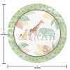 Creative Converting Safari Baby Animal Girl's Birthday Tableware Set 49ct - 2 of 4
