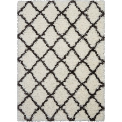 Nourison Luxe Shag Trellis Machine Woven Indoor Rug