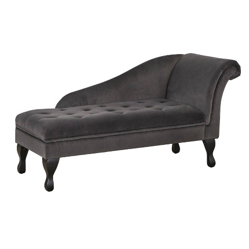 Dark gray on sale chaise lounge