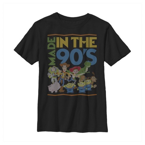 Boy's Toy Story Made in the '90s T-Shirt - Black - X Large