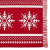 NORDIC SNOWFLAKE STRIPE JACQUARD PLACEMAT SET/4 - 3 of 4
