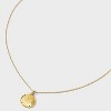 Tiny Tags 14K Gold Ion Plated Sand Dollar Pendant Necklace - Gold - 4 of 4