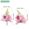 Unique Bargains Wedding Prom Parties Special Events Artificial Wrist Corsage 1 Set - 3 of 4