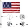 Telescopic Flag Pole Kit, Extra Thick Aluminum Flagpole, Outdoor Heavy Duty Weather Resistant Flag Poles With 3'x5' USA Flag - 3 of 4