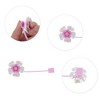 Unique Bargains Flower Straw Cover Cap 4 Pcs - 3 of 4