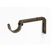 Linen Avenue End Cap Single and Double Window Curtain Rod Set - 4 of 4