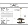 Urban Ambiance Luxury Modern Farmhouse Chandelier 12.75''H x 21.375''W,  Distressed Brass Finish,  Ballina Collection, UHP3955 - 3 of 4