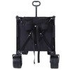 CAVINAS 480lbs Heavy Duty Folding Wagon Cart,All-Terrain Shopping Cart with Locking Brakes & Storage Pockets,Oversized Wagon for Camping - 4 of 4