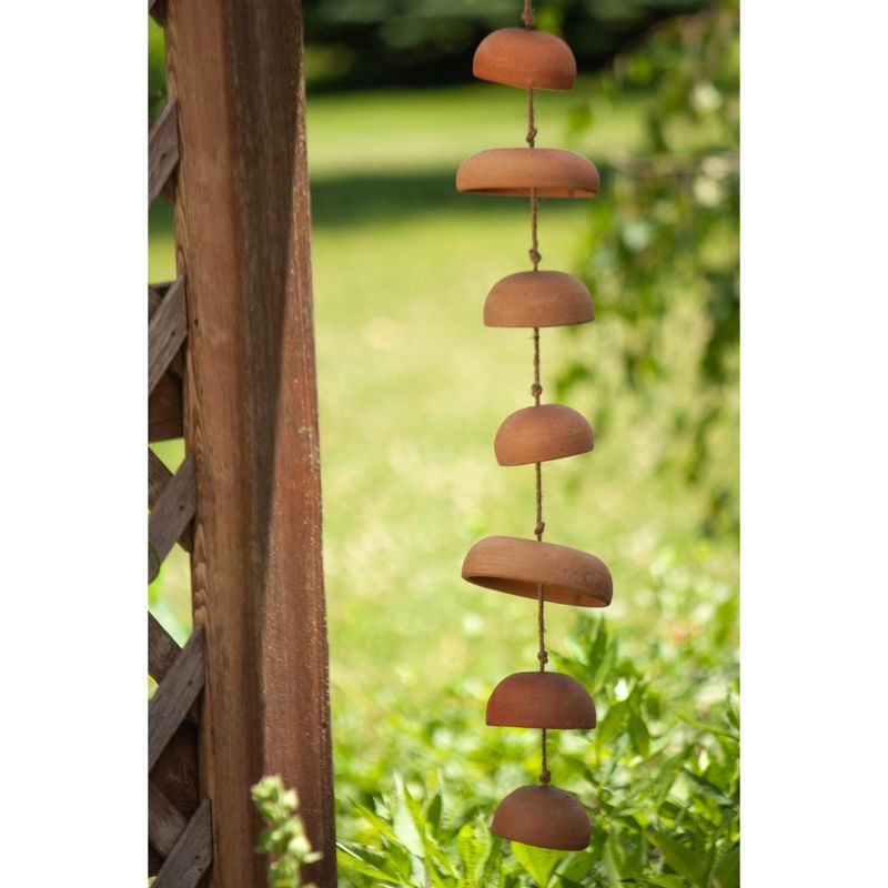 Natural Terracotta Hanging Chime - Foreside Home & Garden, 2 of 8
