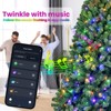 6/7FT PVC Christmas Tree with 380 WiFi Music Sync LED Lights ¨C App Control, 1339 Tips, Hinged Branches, Dual-Color Effects, Metal Stand - 4 of 4