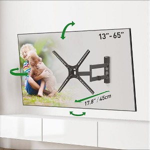 Barkan 13" - 65" Full Motion TV Wall Mount - Extension, Swivel & Tilt - 1 of 4