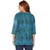 Catherines Easy Fit 3/4-Sleeve V-Neck Tunic - 3 of 4