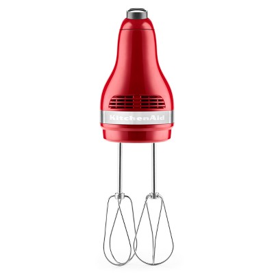 Empire Red 5-Speed Hand Mixer with Stainless Steel Turbo Beaters
