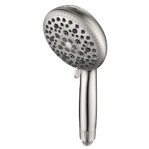 SUMMERAIN Hard Water Shower Head Filter - Skin-Softening VC,  9 Settings Spray Modes, Brushed Nickel - 1 of 4
