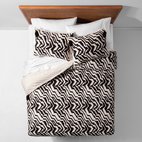 Black Mallorca Ikat Duvet Cover Set Twin Twin Xl Opalhouse