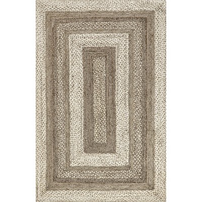 Nuloom Charlene Braided Border Jute Indoor Area Rug