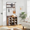 MaseiKar 3-in-1 Coat Rack and Shoe Storage Bench for Entryway, Hall Tree with Hooks and Hanging Rod, Rustic Shoe Rack Organizer - 4 of 4