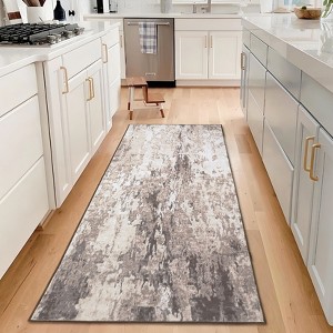 Modern Area Rugs Non-Slip Abstract Print Accent Rugs - 1 of 4
