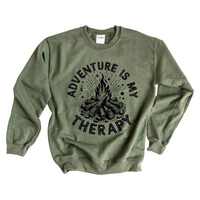 Simply Sage Market Women's Graphic Sweatshirt Adventure Is My Therapy