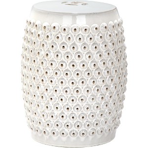 Stella Nailhead Garden Stool - Indoor/Outdoor - ACS4530 - Safavieh - 1 of 3