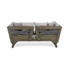 Patio Sofas, Outdoor Arm Sofa, Daybed, All-Weather Sofa with Cushions & Lumbar Pillows, for Patio, Balcony, Backyard, Deck -Christopher Knight Home - 3 of 4