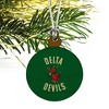 Mississippi Valley State University Delta Devils Logo Mini Small Tiny Wood Christmas Tree Holiday Ornament - 3 of 4