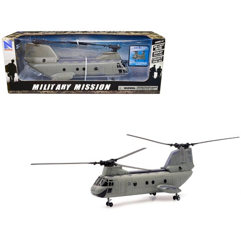 Boeing Ch-46 Sea Knight Helicopter Olive Drab united States Marines  military Mission Series 1/55 Diecast Model By New Ray : Target