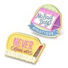 Byootique Inspirational Quote Badge Set Pin Brooch Enamel for Makeup Bag 2 Packs - 2 of 4