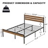 Bed Frame with Wood Headboard and Footboard - 3 of 4