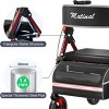 TopComfy Baby Walkers Foldable Rollator Walkers with Seat for Seniors, 350 lb Capacity, 8 Big Wheels, Elegant, Black, 21.46"*8.07"*18.31" - 4 of 4
