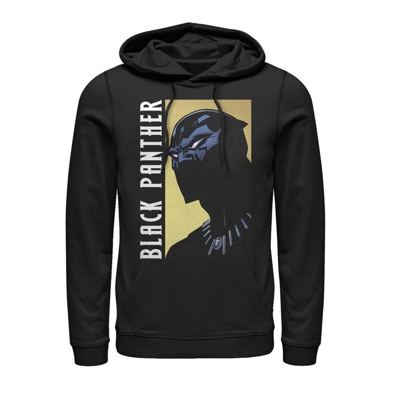 Men's Marvel Black Panther Fierce Expression Pull Over Hoodie, 1 of 5