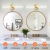 POWLIG 22.44" Gold Modern Dimmable Wall Sconce Strip Mirror Headlights Dresser Light Bar - 4 of 4