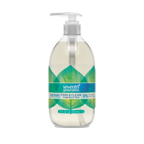 Seventh Generation Free &amp; Clean Unscented Liquid Hand Soap - 12oz : Target