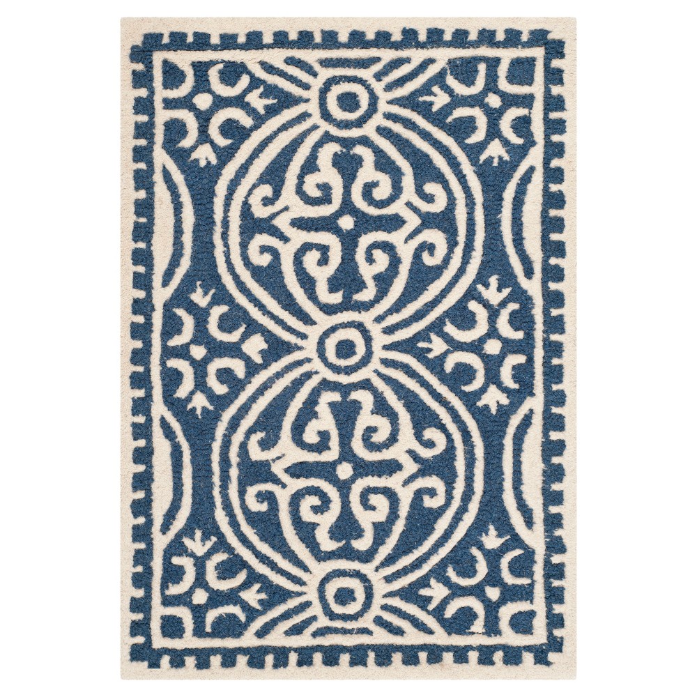 2'x3' Marlton Rug Navy Blue/Ivory - Safavieh