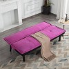 Aukfa 64.6" Futon Sofa Bed Convertible Sleeper, 5-Position Adjustable Backrest, Twin Size, Space-Saving Design for Home/Office/Guest Room - 2 of 4