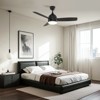 Warmiplanet 48"Ceiling Fans with Lights and Remote Control, Black, Silent Motor, 3-Blades, 2 Pack - 4 of 4
