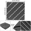 Syemin Carpet Tiles Plastic Interlocking Decking Tiles Waterproof for All-Weather Use, 44 Packs of Terrace Decking Tiles, Gray, 12"*12"*0.8" - 3 of 4