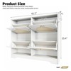 RISOKEYS Shoe Cabinet with 4 Rattan Doors - Ventilated & Anti-Tip Design for Entryway & Hallway - Easy Assembly for Family Home - 4 of 4
