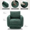 Lirago Green Swivel Accent Chair for Living Room 32 Inches Wide with Plush Back Pillow Modern Sofa Corner Barrel Chair 31.8 inch x33 inch x26 inch - 4 of 4