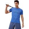 Anna-Kaci Active Men's Performance Crew Neck Athletic T-Shirt with Subtle Hex Pattern and Moisture-Wicking Fabric - 4 of 4