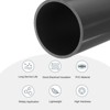 Unique Bargains Water Plumb DIY Crafts High Impact Rigid Round Pipes 8" Length ID 3.2" OD 3.54" Light Grey - 3 of 4