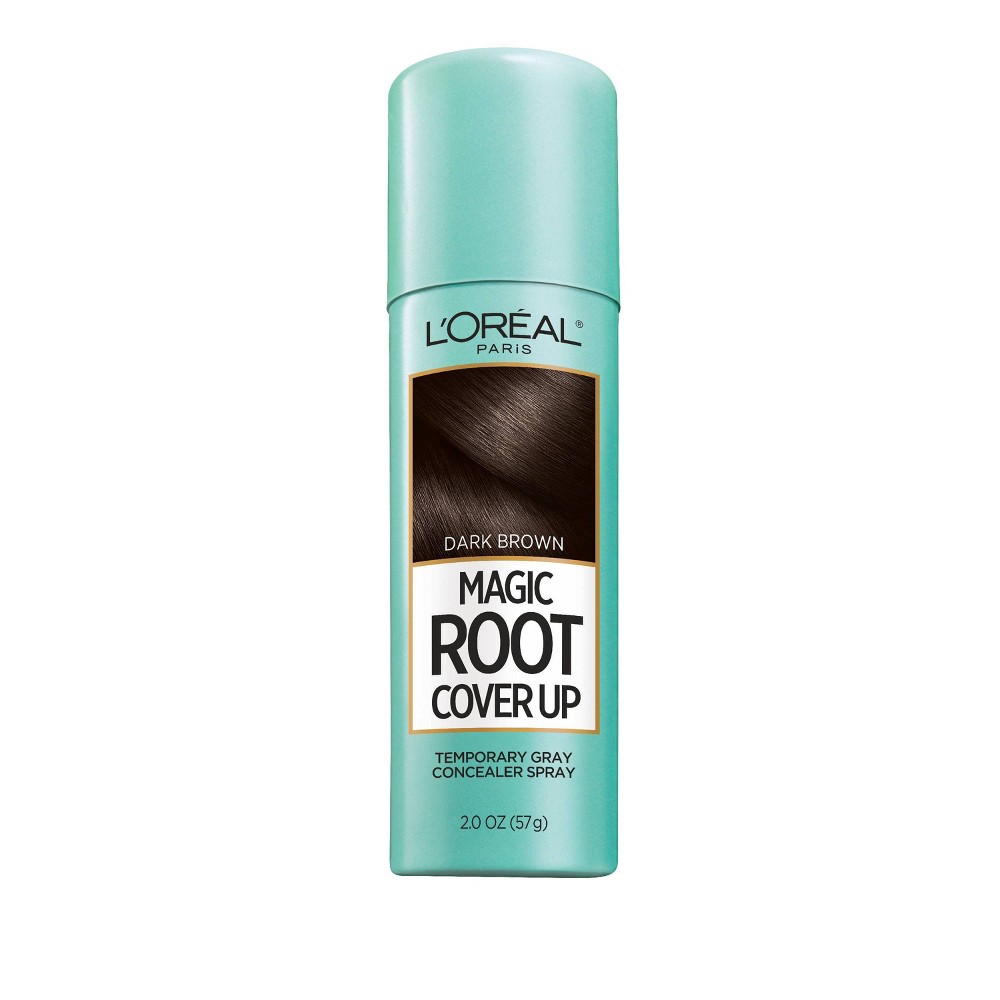 Photos - Hair Dye LOreal L'Oreal Paris Magic Root Cover Up - Dark Brown - 2.0oz 